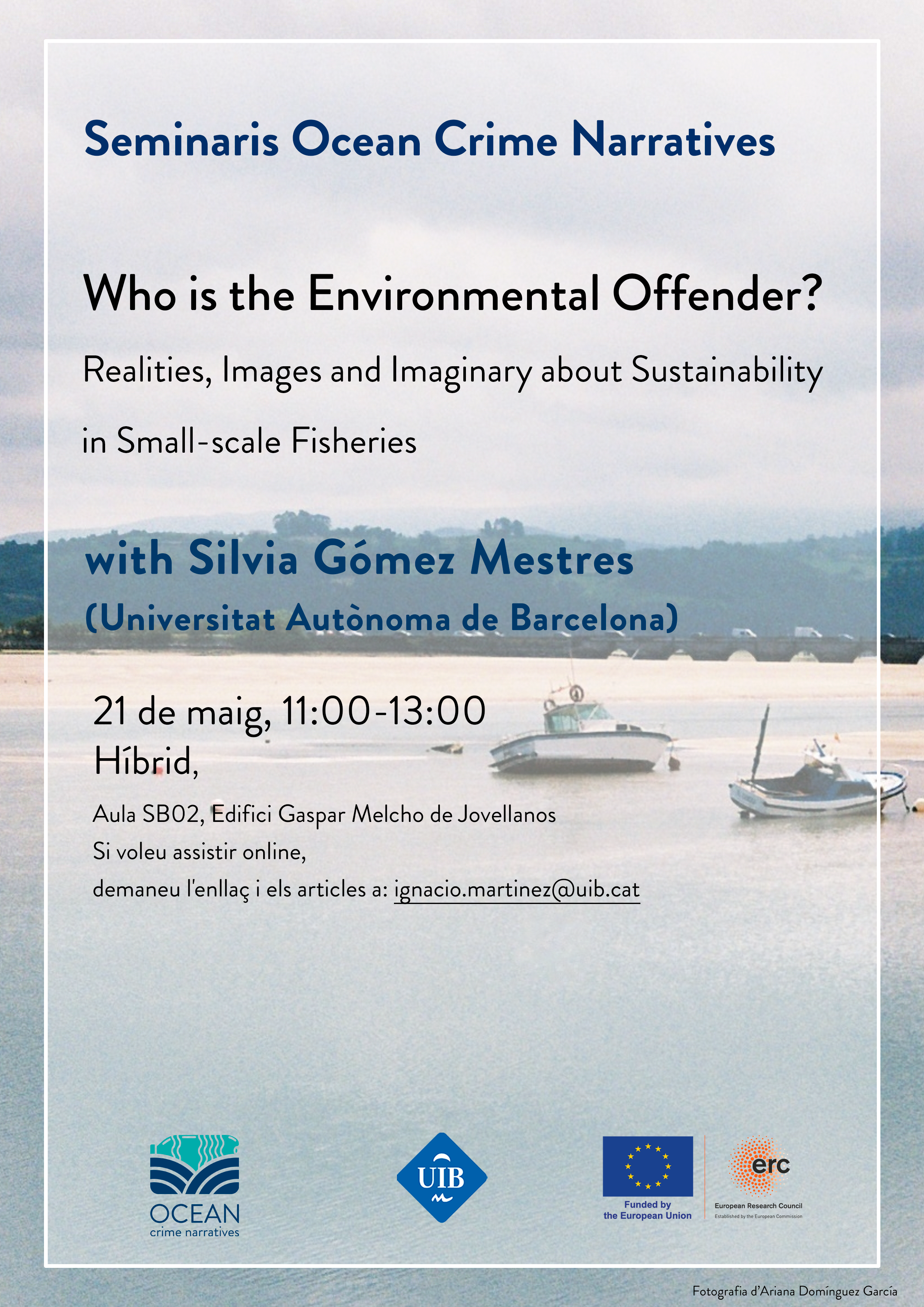 Seminari en format híbrid amb Silvia Gómez Mestres